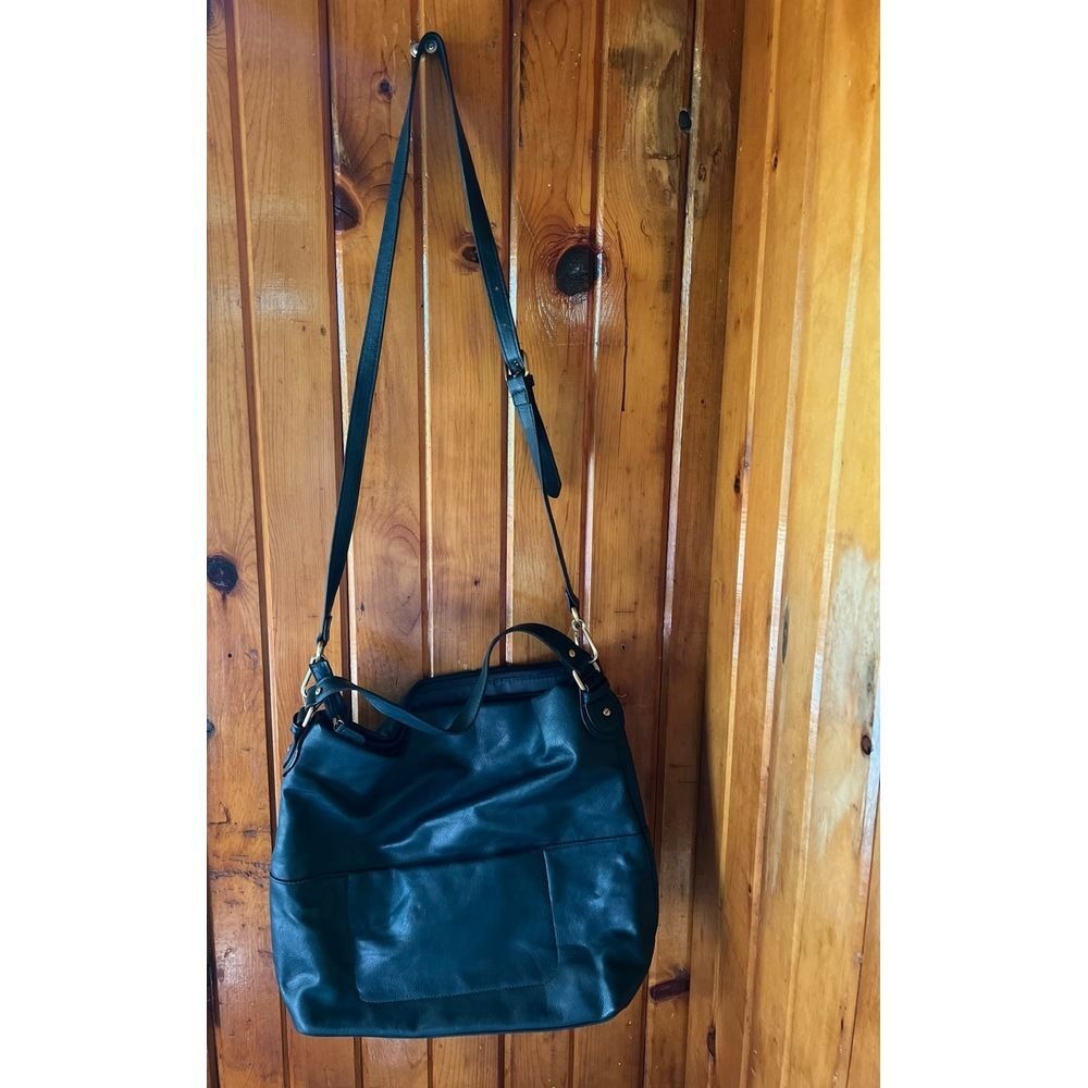 Merona Dark Teal Slouchy Hobo Bag Crossbody Purse NEW